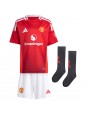 Manchester United Rasmus Hojlund #9 Replika Hemmakläder Barn 2024-25 Kortärmad (+ byxor)